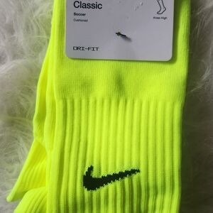 Nike Bright Yellow Soccer Socks